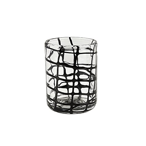 Algopix Similar Product 10 - Checkered colored glasses  Set of 4