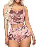 Algopix Similar Product 10 - Imagine Womens Velvet 2 Piece Outfit