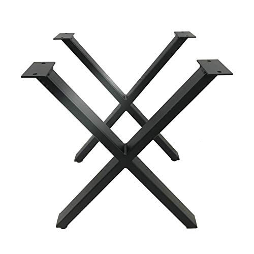 Algopix Similar Product 1 - Set of 2 Modern Industrial X Table