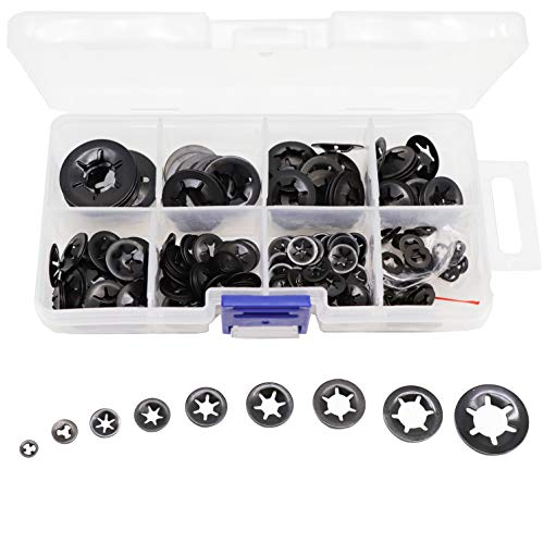 Algopix Similar Product 1 - 260pcs9 Sizes Black Starlock Internal