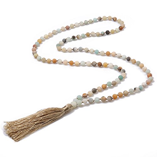 Algopix Similar Product 2 - BALIBALI 6MM Mala Beads Necklace