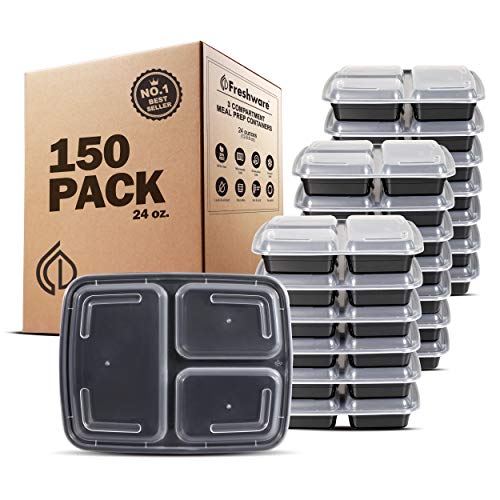 Algopix Similar Product 18 - Freshware Meal Prep Containers