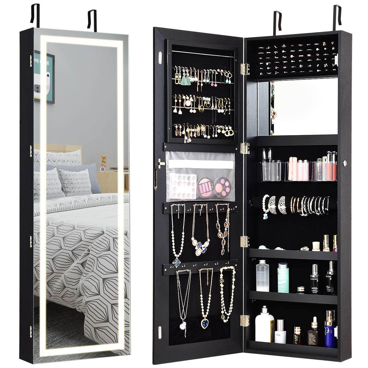 Algopix Similar Product 4 - Giantex Jewelry Cabinet Armoire Door