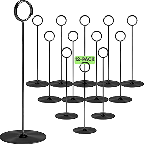 Algopix Similar Product 3 - 12 Pieces Metal Table Number Holders 8