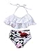 Algopix Similar Product 7 - XUNYU Girls Swimsuit Falbala High