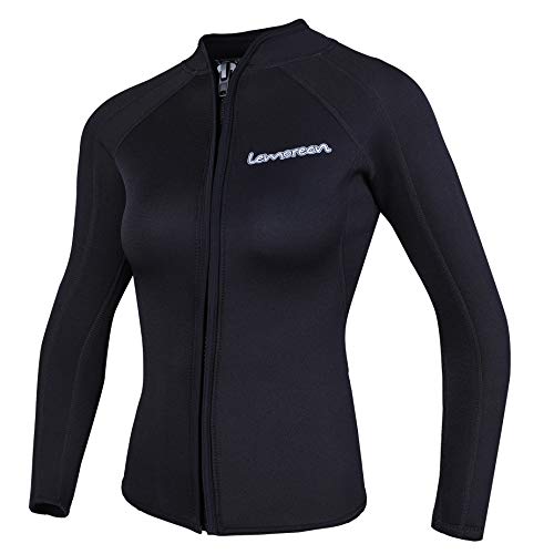 Algopix Similar Product 11 - Lemorecn Womens 3mm Wetsuits Jacket