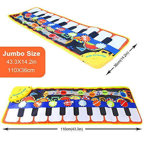 Algopix Similar Product 6 - SuperWiner Musical Piano MatKids Early