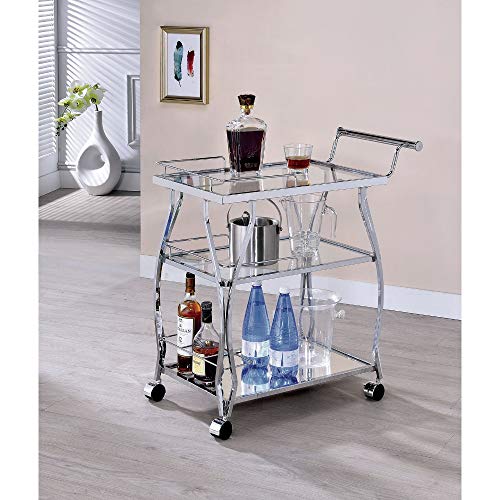 Algopix Similar Product 5 - Benjara Benzara Metal and Glass Serving