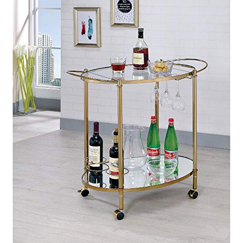 Algopix Similar Product 18 - Benjara Benzara Metal and Glass Serving