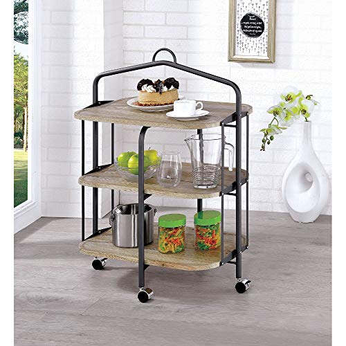 Algopix Similar Product 11 - Benjara Benzara Wooden Serving Cart