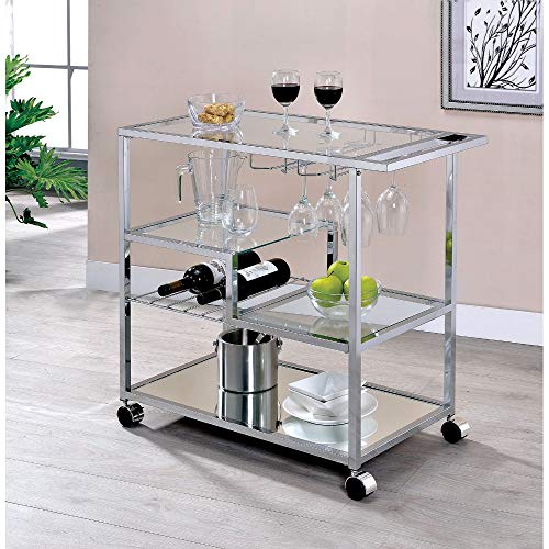 Algopix Similar Product 1 - Benjara Benzara Metal and Glass Serving