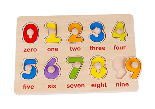 Algopix Similar Product 10 - Toysters 10Piece Wooden Chunky Numbers