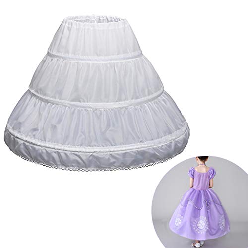 Algopix Similar Product 15 - Hacloser Girls Petticoat White Half