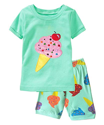 Algopix Similar Product 10 - Girls Pajamas Short Sleeve 100 Cotton