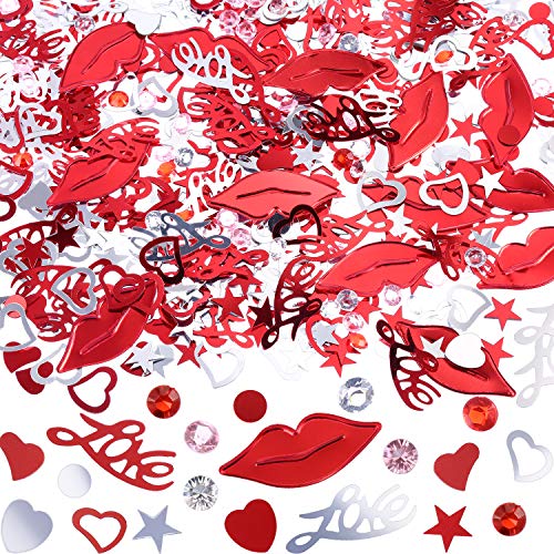 Algopix Similar Product 7 - TecUnite 4000 Pieces Valentine Confetti