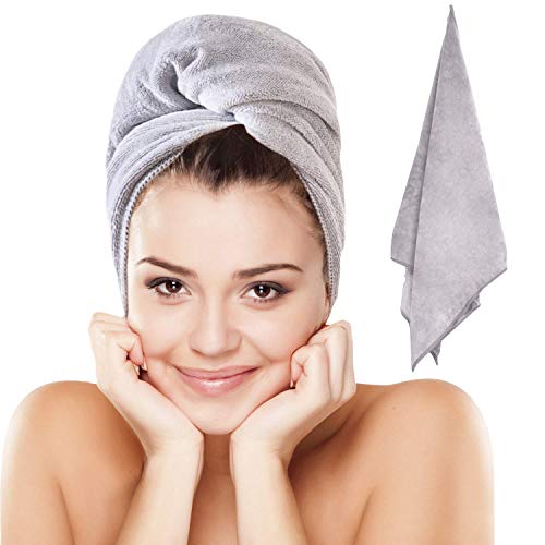 Algopix Similar Product 4 - Microfiber Hair Towel  Plush