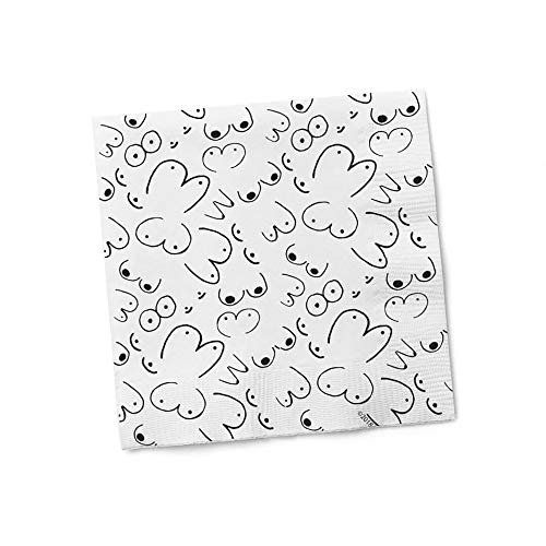 Algopix Similar Product 4 - Funny Napkins  Boobs  Boutique
