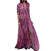 Algopix Similar Product 12 - iLUGU Turndown Collar Half Sleeve Maxi