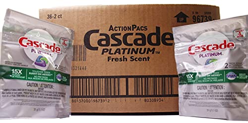 Algopix Similar Product 8 - Cascade Platinum Action Pacs Dishwasher