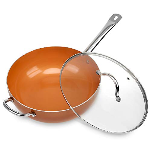Algopix Similar Product 20 - SHINEURI 9 Pieces Nonstick Copper Pot