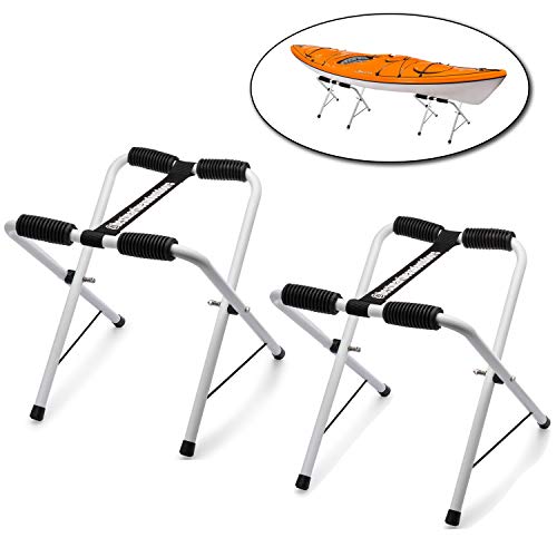 Algopix Similar Product 11 - Best Marine Folding Kayak Stand Set of