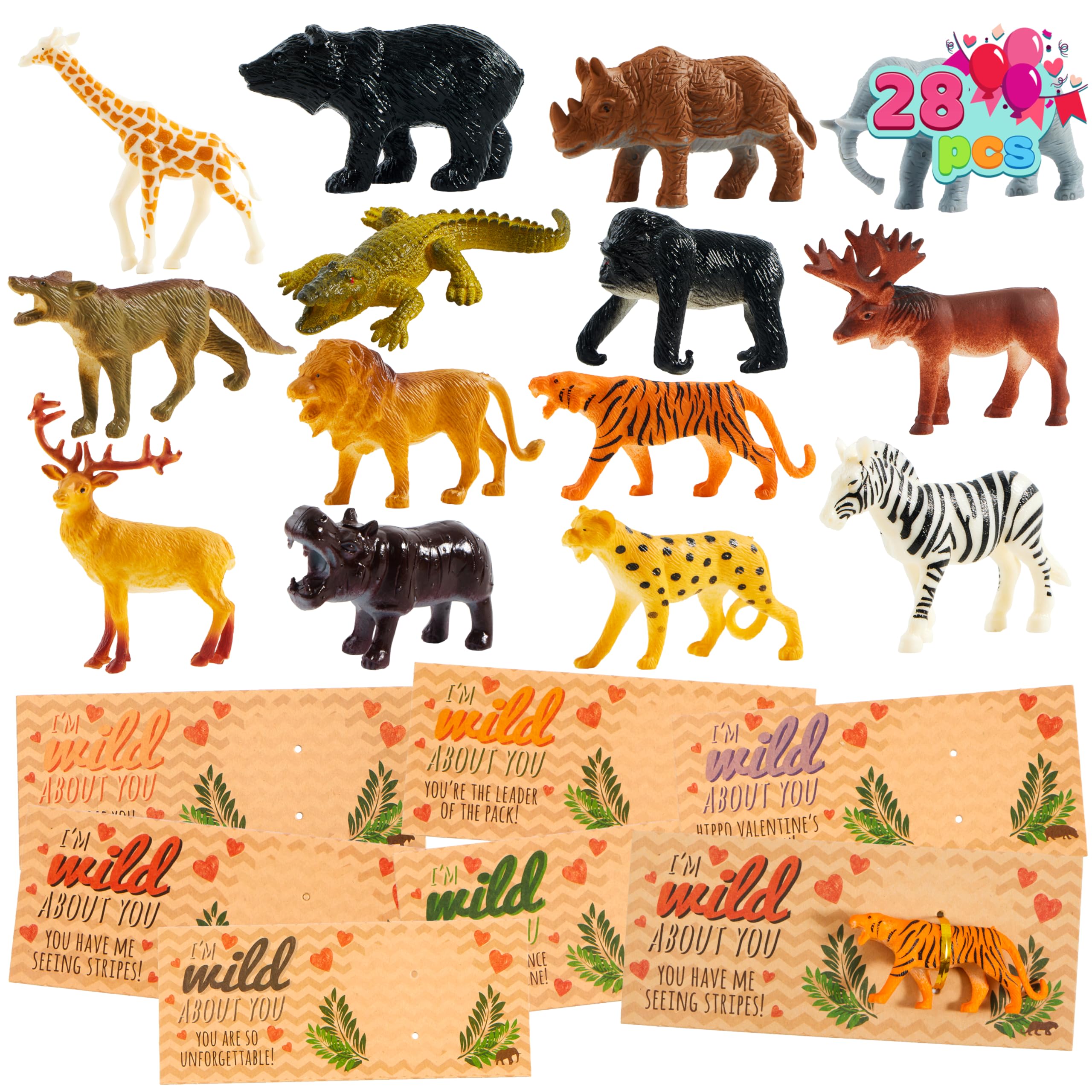 Algopix Similar Product 17 - JOYIN 28Pack Gifts Cards with Zoo