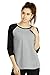Algopix Similar Product 5 - Cottonbell Womens Baseball Quarter
