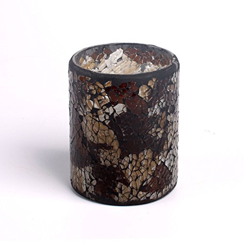 Algopix Similar Product 8 - GiveU Mosaic Glass Flameless Candle