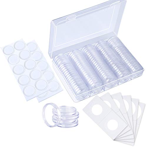 Algopix Similar Product 6 - Squadare 100 pcs 30mm Coin Capsules and