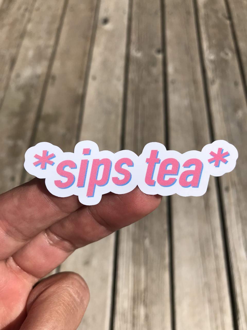 Algopix Similar Product 17 - Sips Tea Sticker Laptop Sticker Water