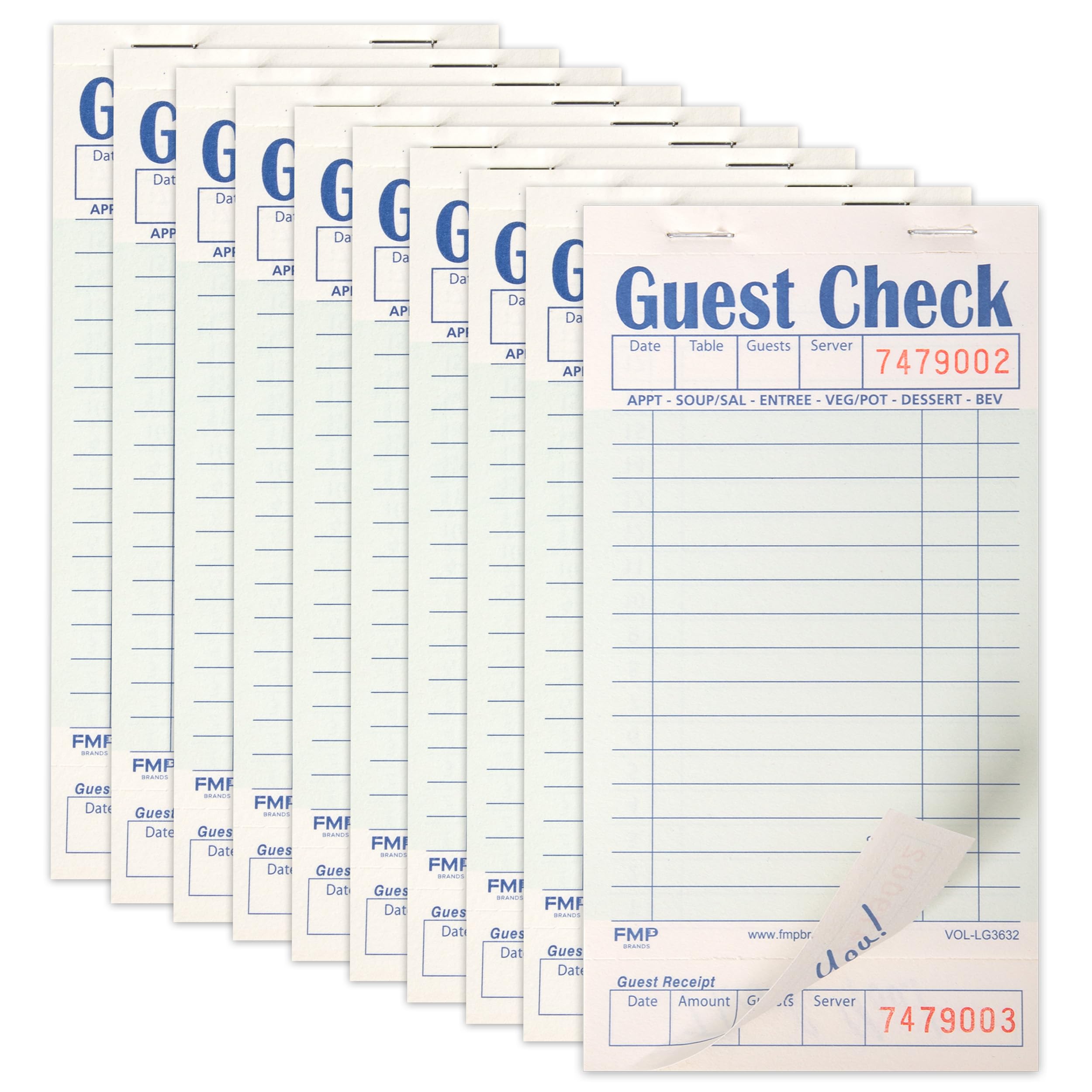 Algopix Similar Product 3 - FMP Brands Guest Check Books for