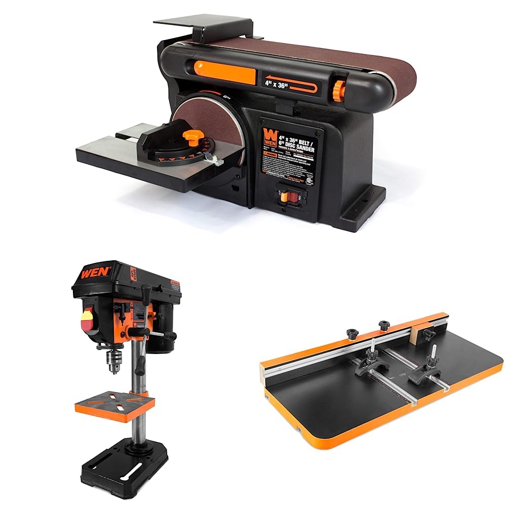 Algopix Similar Product 15 - WEN 6500T 4 x 36 Belt  6 Disc Sander