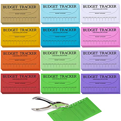 Algopix Similar Product 18 - 120 Pcs 12 Colors Cash Envelope Budget