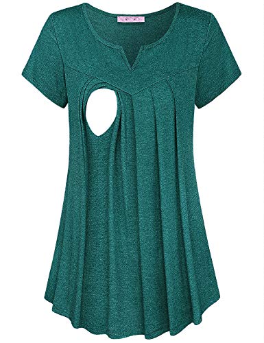 Algopix Similar Product 15 - Joymom Maternity Summer Split V Neck
