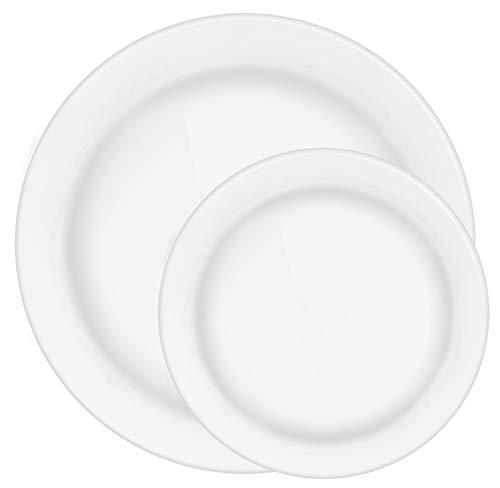 Algopix Similar Product 15 - 60 Premium Plastic Plates for Dinner
