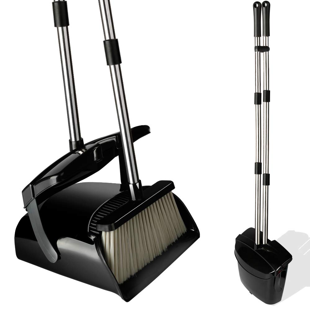 Algopix Similar Product 5 - Broom and Dustpan Set with Lid