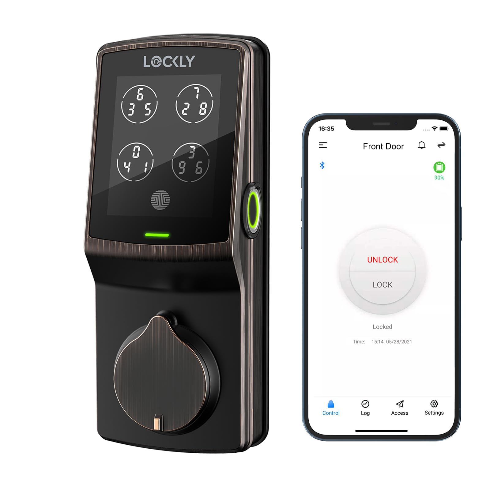 Algopix Similar Product 15 - Lockly Secure Plus Smart Deadbolt