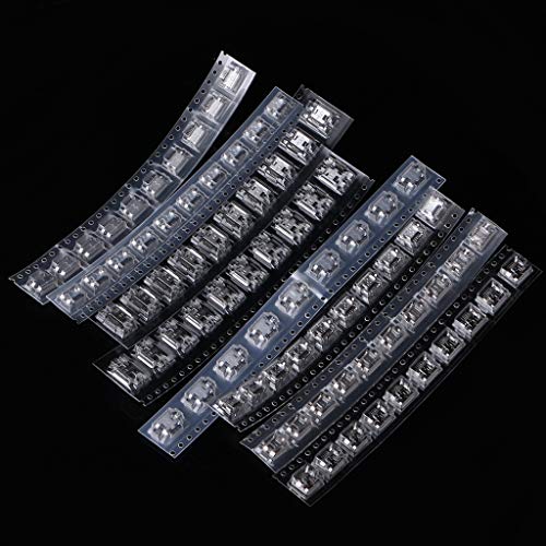 Algopix Similar Product 6 - JUNESUN 80 Pcs Micro USB Female Socket