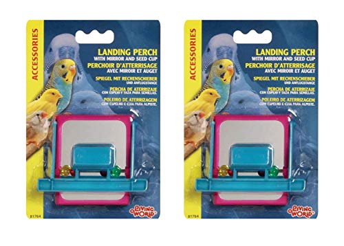 Algopix Similar Product 9 - Living World 2 Pack of Pet Bird Landing