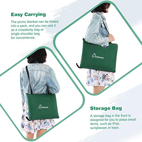 Algopix Similar Product 18 - WolfWise 70x59 Large Picnic Blanket