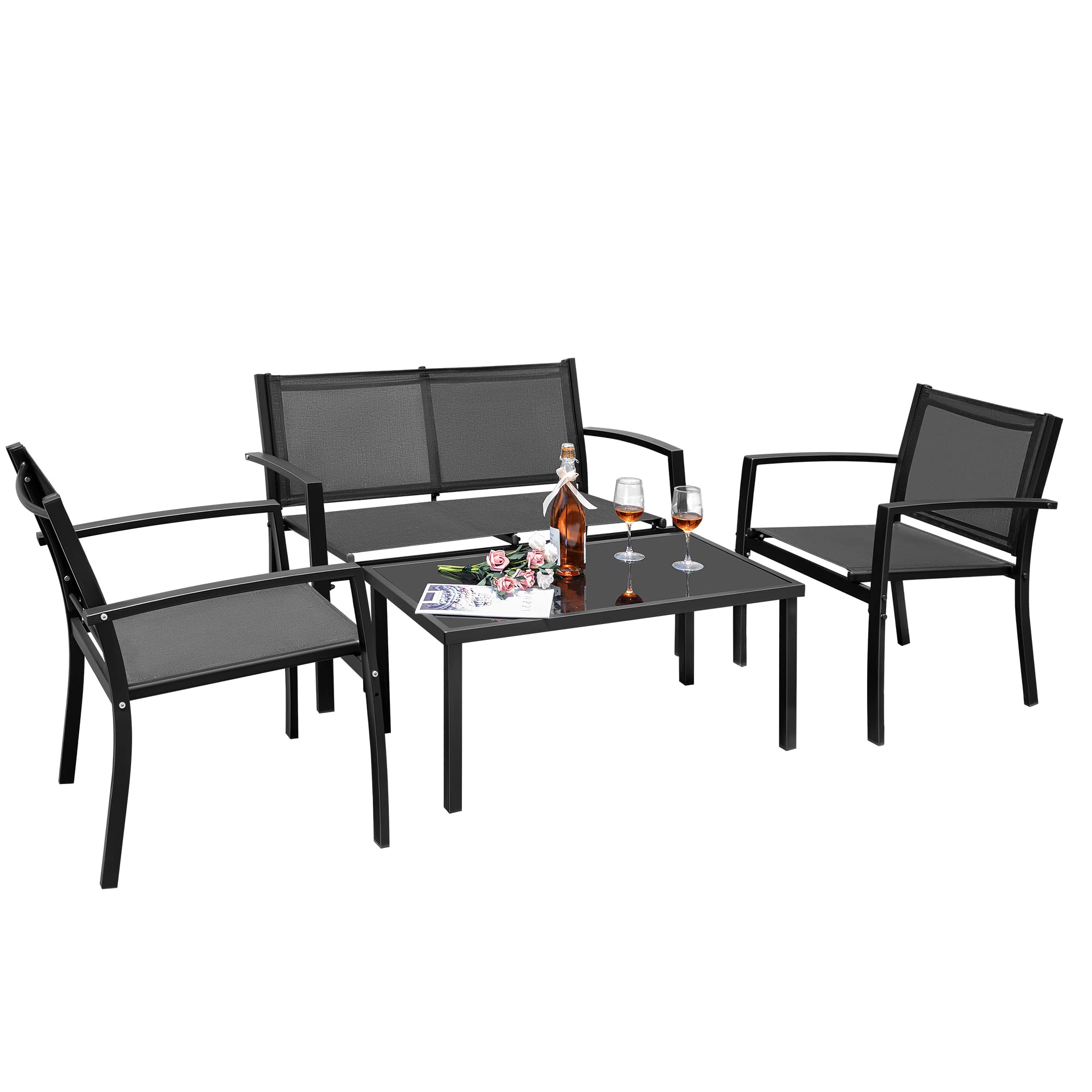 Algopix Similar Product 18 - Flamaker 4 Pieces Outdoor Patio