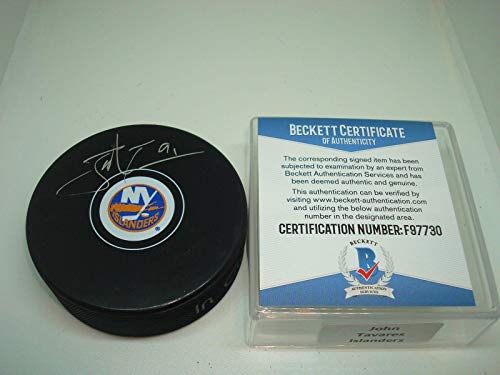 Algopix Similar Product 10 - Signed John Tavares Hockey Puck 