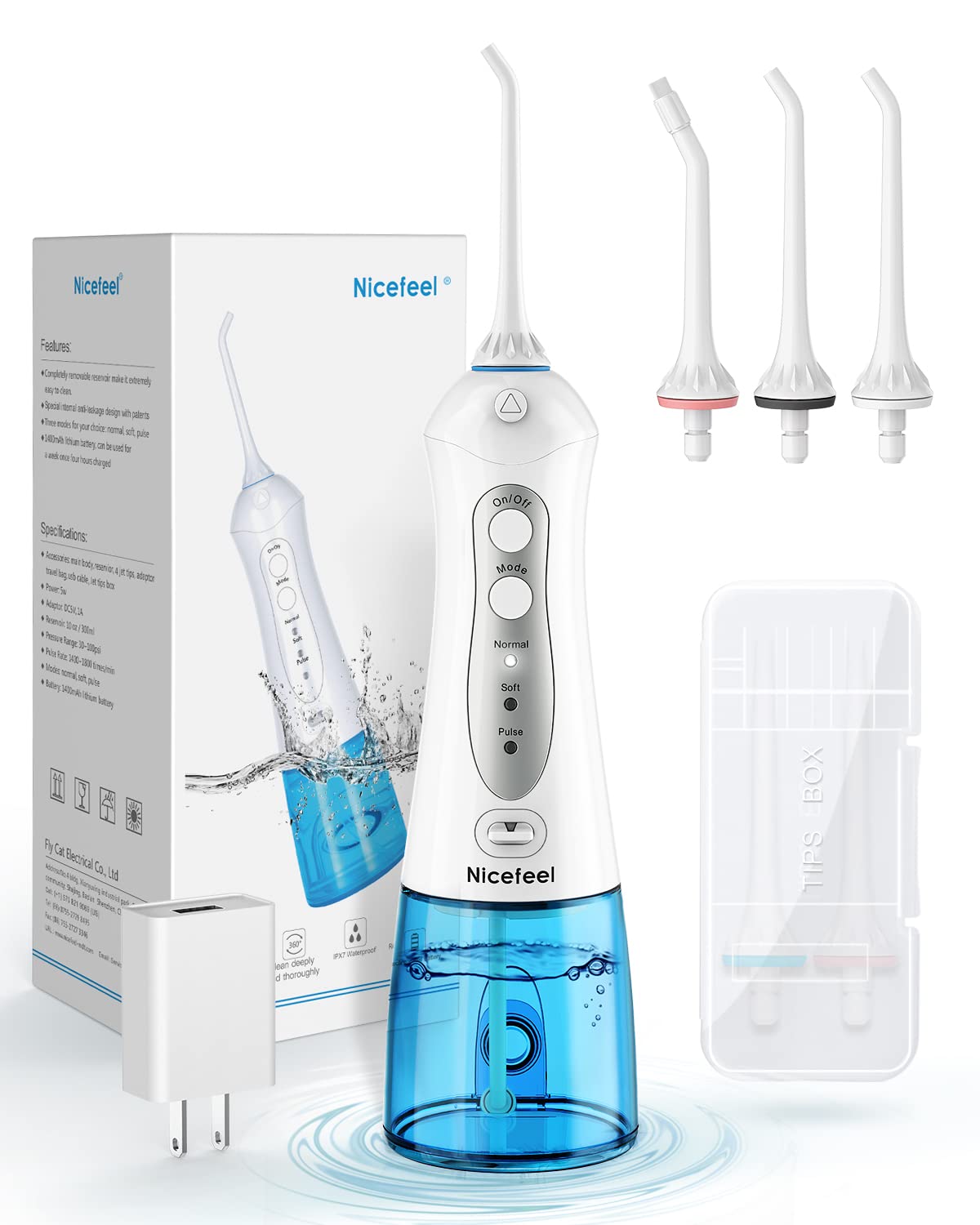 Algopix Similar Product 1 - Cordless Water Flosser Teeth Cleaner
