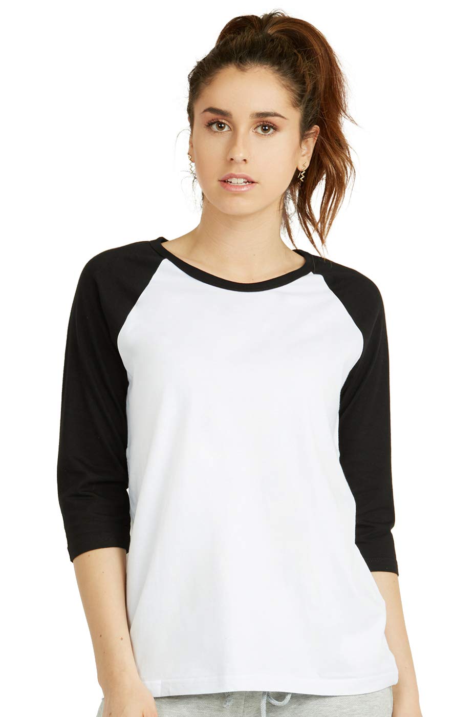 Algopix Similar Product 17 - Cottonbell Womens Baseball Quarter