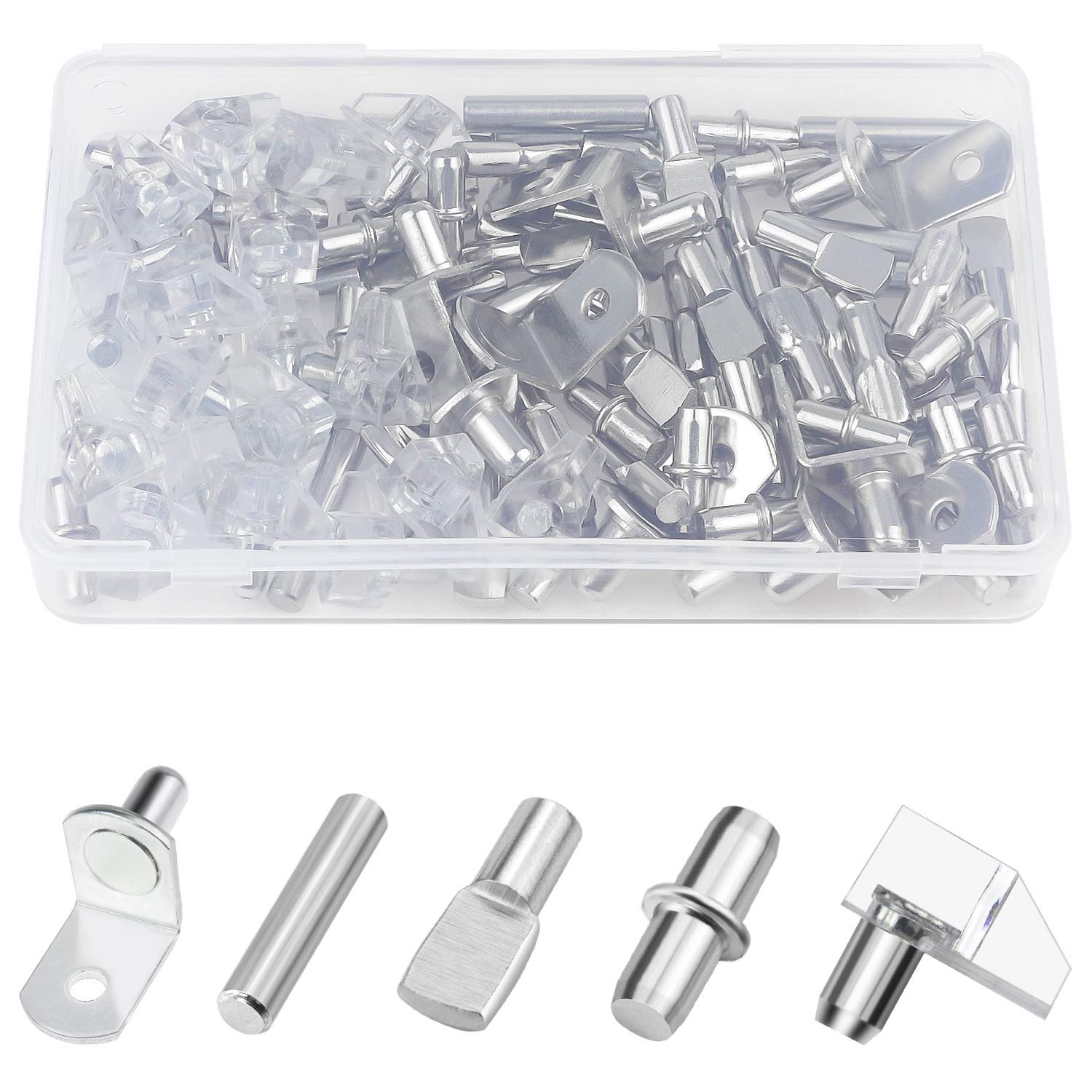 Algopix Similar Product 13 - Sutemribor 100PCS Nickel Plated Shelf