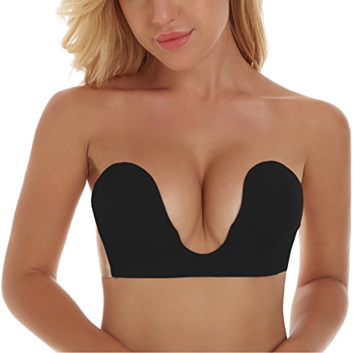 Algopix Similar Product 3 - Lovebabe Sticky Bra Strapless Backless