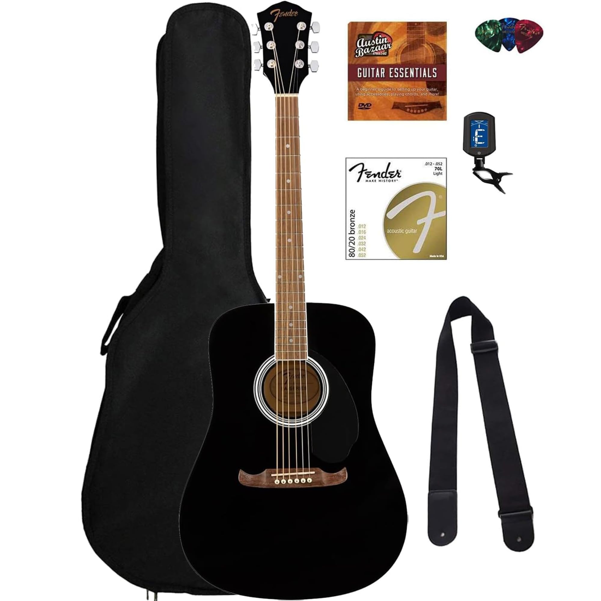Algopix Similar Product 11 - Fender Dreadnought Acoustic Guitar 