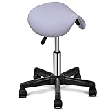 Algopix Similar Product 6 - Giantex Saddle Stool Salon Hydraulic