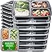 Algopix Similar Product 9 - Meal Prep Containers 3 Compartment 15