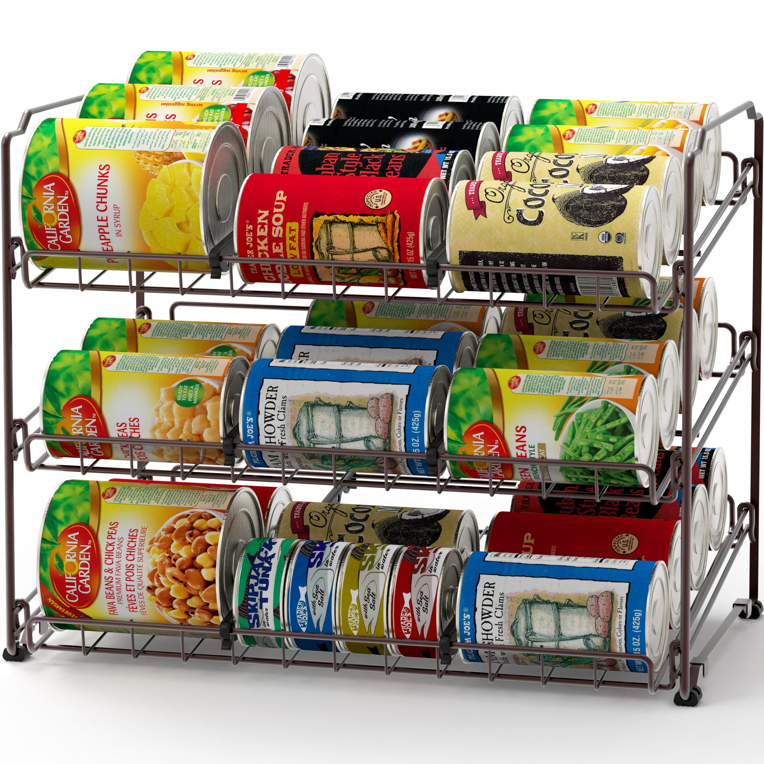 Algopix Similar Product 2 - Simple Houseware Stackable Can Rack